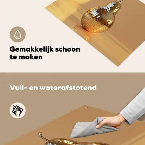Goud - Disco - Glitter - Peer Inductie beschemer met haakjes klein -ky-schoon-nl