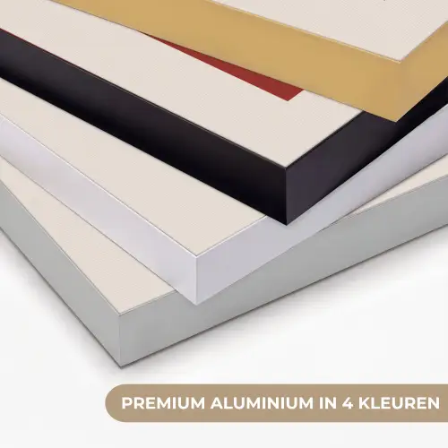Love - Rood - Minimalistisch Textielframe zwart klein -USP_kleurenNL