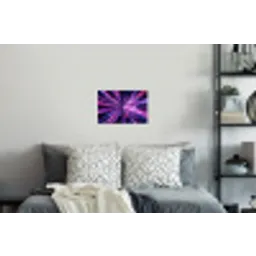 Lichtsnelheid - Ruimte - Roze - Paars Muursticker klein -slaapkamer