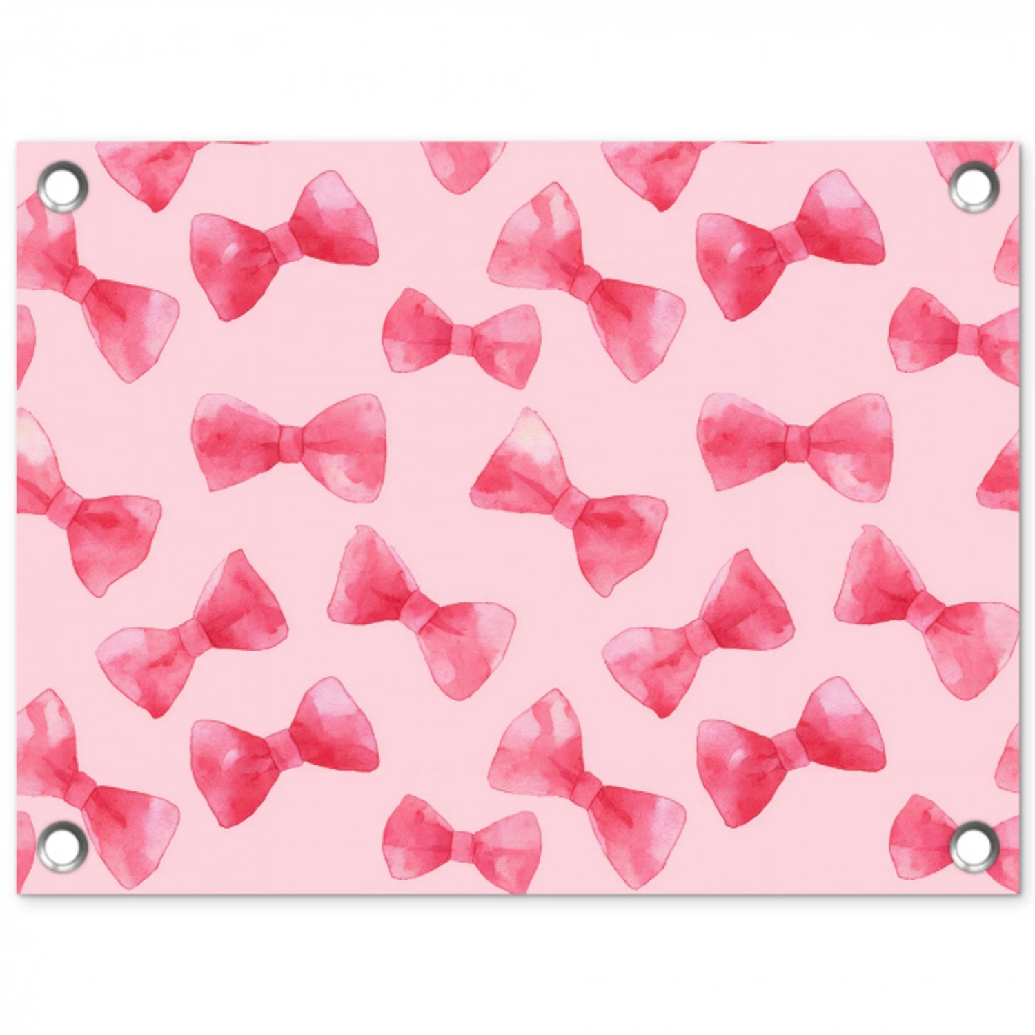 Strikken - Aquarel - Roze tuinposter los doek klein 239 -3d