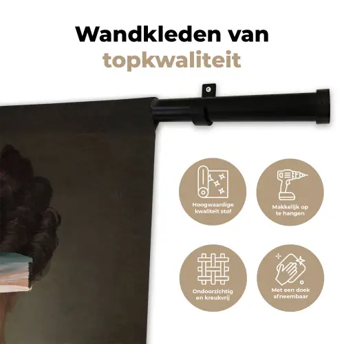 Johanna Henriette Engelen - Dubois Drahonet - Pastel Wandkleed katoen klein -sfeer2