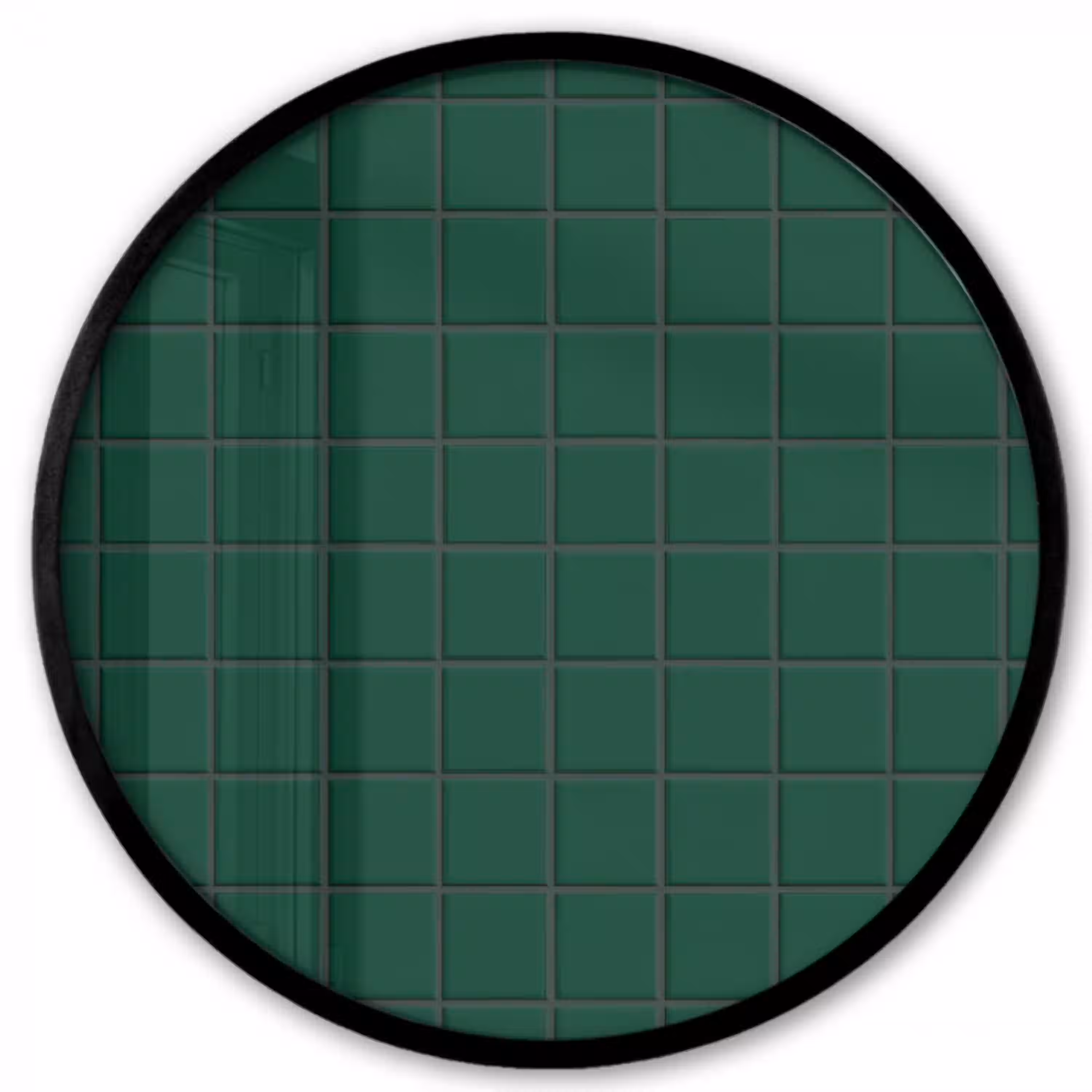 Patroon - Tegels - Dennen - Groen Fotolijst rond zonder passe partout klein 856 -3d