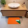 Cool - Oranje - Groen Badmat klein -sfeer1