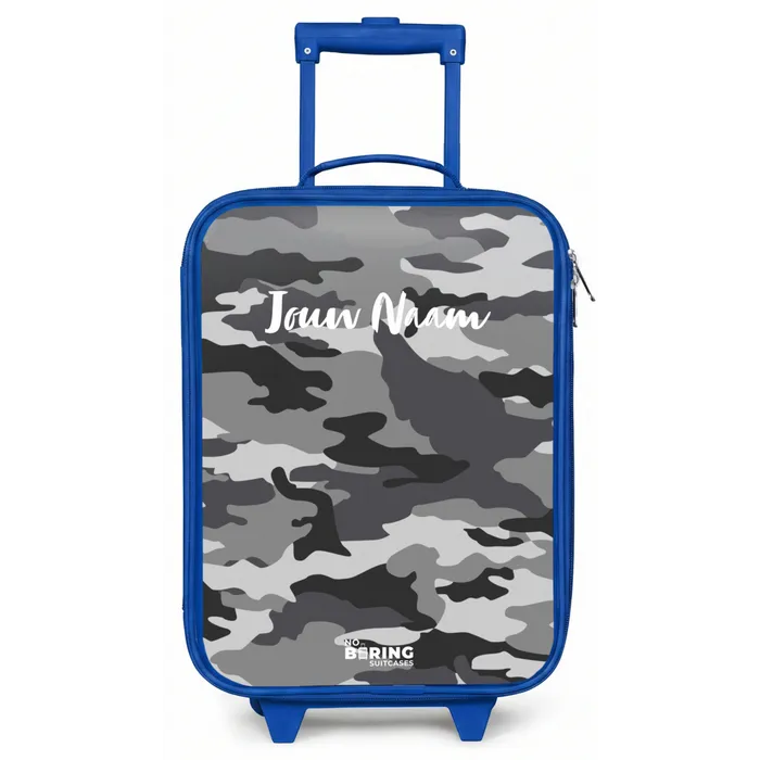 Camogrijs Kinderkoffer - Blauw klein -zz3dotto