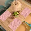 Roze - Retro - Patroon - Geblokt Placemat vinyl groot 368 -zzsfeer5_Kitchenyeah-website