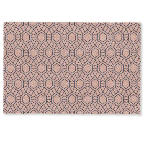 Strak - Patroon - Roze - Donkerblauw Deurmat klein 898 -zkaufland3d