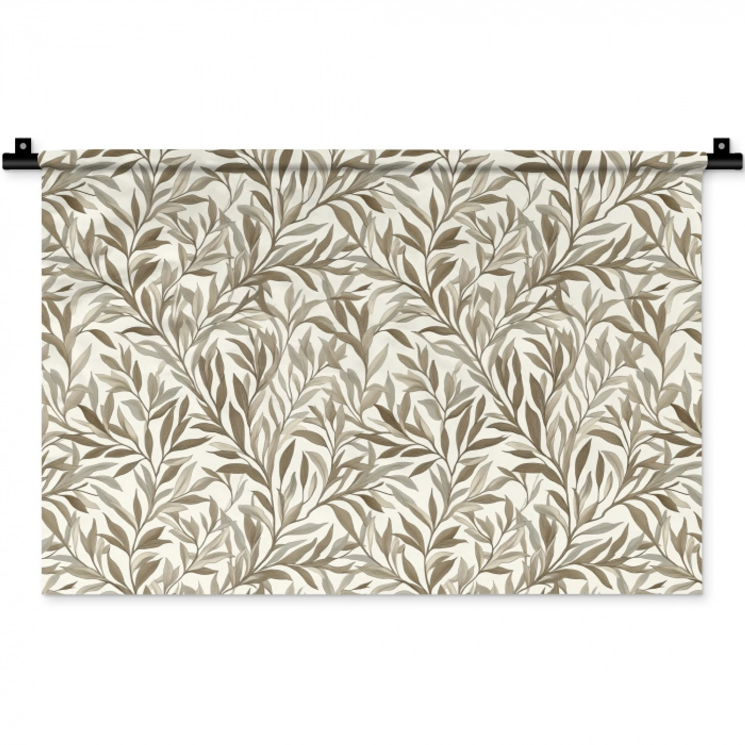 Takken - Botanisch - Taupe Wandkleed katoen klein 269 -zz3d