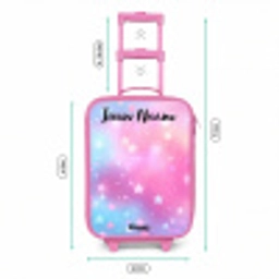 Sterren - Roze - Blauw Kinderkoffer - Roze klein -productfoto_formaten