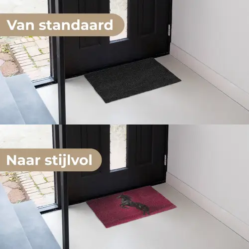 Hengst - Steigert - Rood Deurmat klein -voor-na_NL