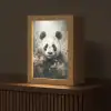 Panda - Dieren - Bloemen - Planten Light Box met kabel (Tafellamp) klein -z3d_website