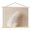 Veer - Minimalistisch - Roze textielposter latten blank klein -3d