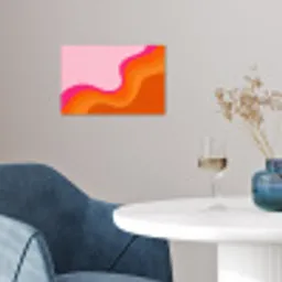 Retro - Waves - Kleurrijk poster papier klein -sfeer3
