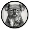 Koala - Bril - Toilet Fotolijst rond zonder passe partout klein -3d