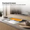 Sinaasappel - Eiffeltoren - Vrouw Inductie beschermer vinyl 3mm klein -sfeer1