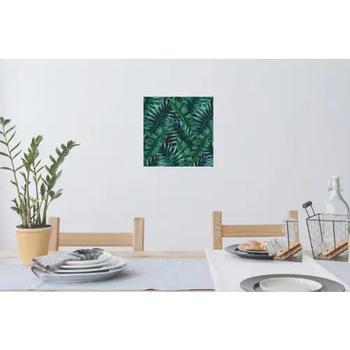 Bladeren - Inductie beschermer - Jungle - Tropical Muursticker klein -eettafel