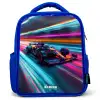 Spectrum speedster Kinderrugzak - Blauw middel -3d