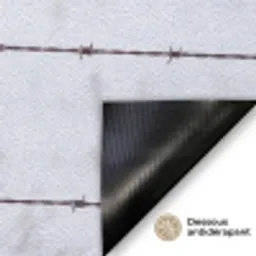 Sneeuwuil - Hek - Sneeuw - Wit Deurmat klein -antislip_FR