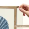 Ribbels - Blauw - Schelp Light Box met batterij (Wandlamp) middel -USP_websiteprintNL