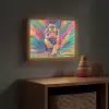 Tijger  - Wilde dieren - Kleurrijk - Verflook Light Box met batterij (Wandlamp kind) middel -sfeer5_kind