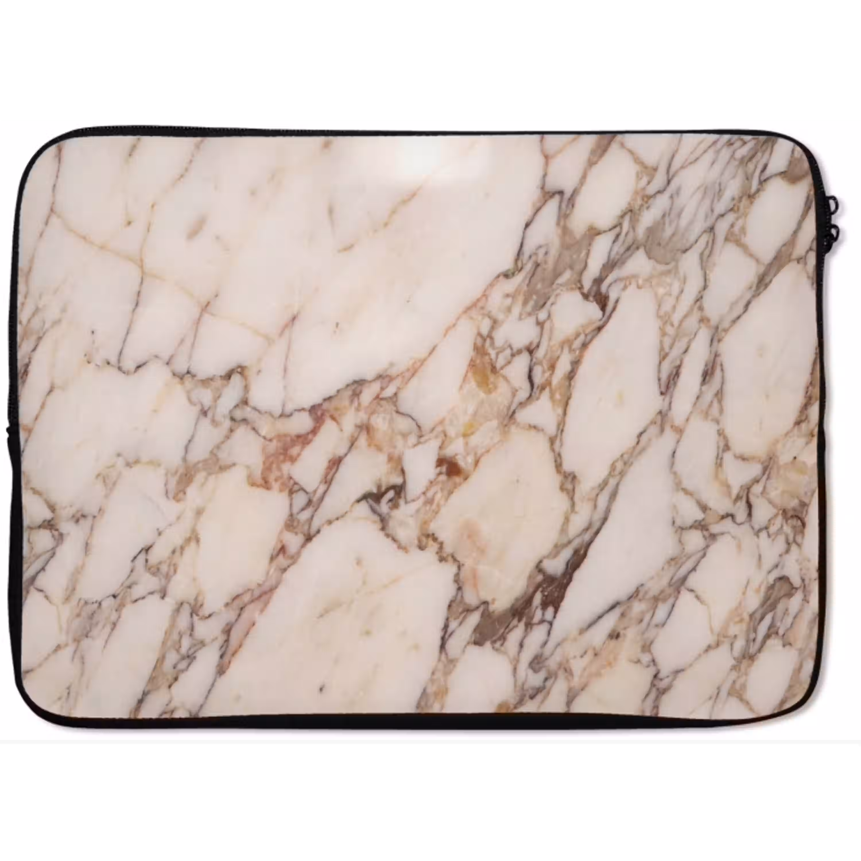 Textuur - Gesteente - Aderen - Abstract - Wit laptophoes neopreen klein -zkaufland3dotto