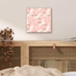 Kraanvogels - Bloesem - Roze aluminium wit klein 46 -sfeer3