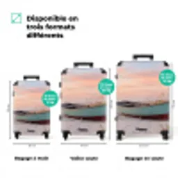 Rustiek - Roeiboot - Zandstrand NBS - Handbagage koffer - Volwassenen Unisex middel zzzzzzVergelijking_3FR