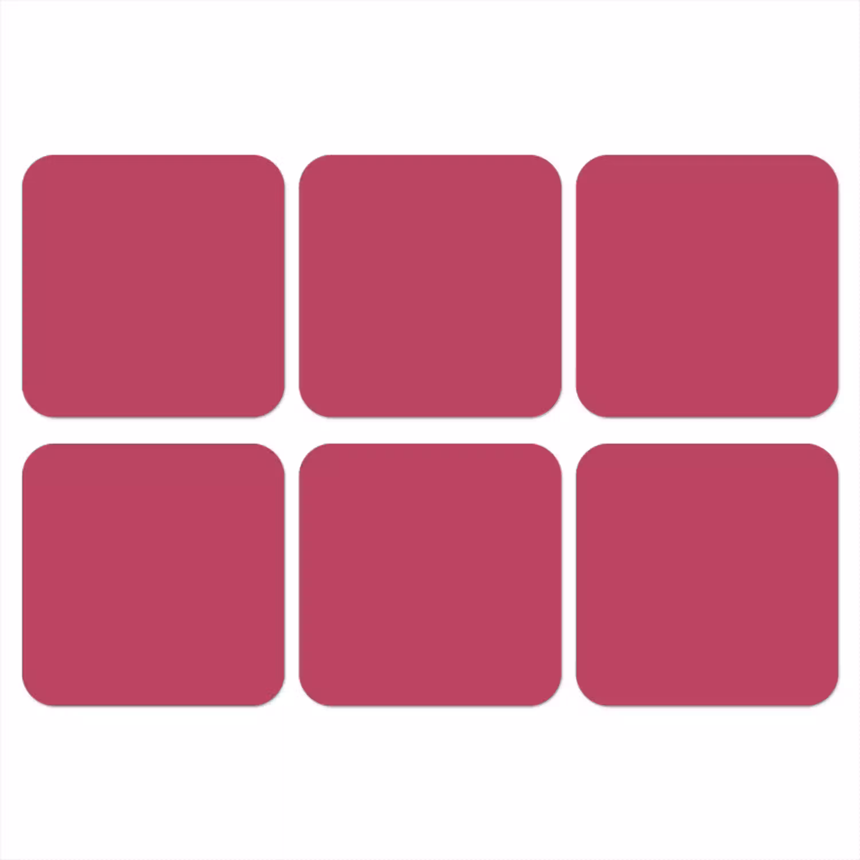 Deep - Berry - Rood onderzetter kurk middel 366 -3d