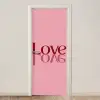 Love - Roze - Spiegeling deurposter klein -3d_beige