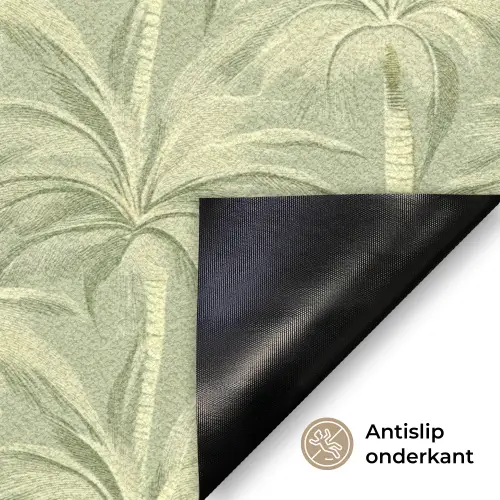 Palmwoud - Tropisch - Groen Deurmat klein 898 -antislip_NL