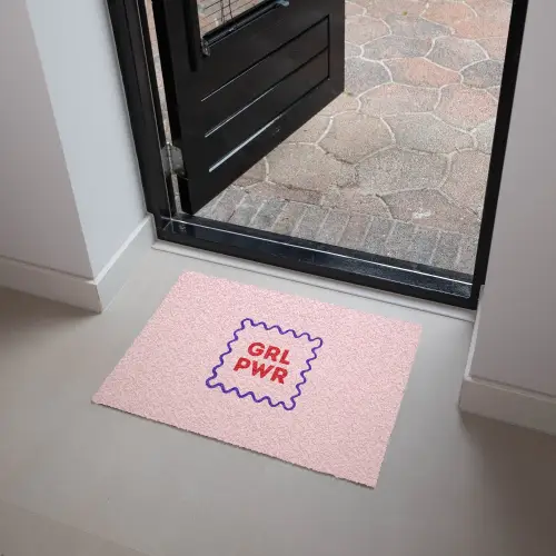 Grl pwr - Roze - Kader Deurmat klein -sfeer5