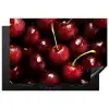 Rood - Fruit - Kersen Inductie beschermer vinyl 3mm klein -3d