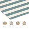 Strepen - Modern - Blauw poster papier klein 62 -closeup_NL