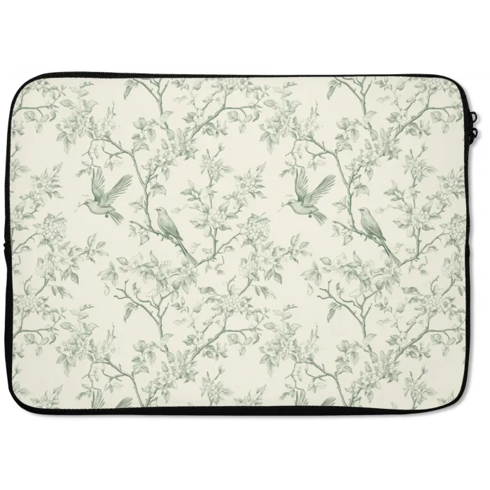 Klassiek - Vogels - Groen laptophoes neopreen klein 279 -zkaufland3dotto
