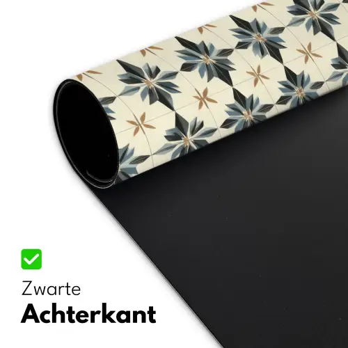 Sierlijk - Ornament - Blauw Muismat XXL klein 681 -sfeer2