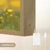 Lammetje - Gras - Bloemen - Geel Light Box met batterij (Wandlamp kind) middel -USP_websiteoplaadbaarNL