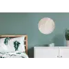Golvende lijnen - Vloeiend - Zandkleurig Wandcirkel aluminium klein -slaapkamer