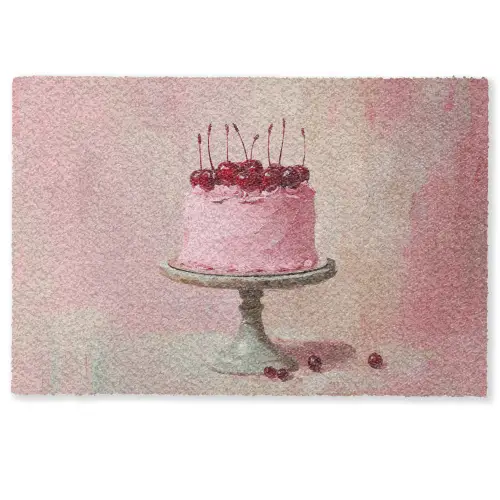 Taart - Pink - Cherry Deurmat klein -zkaufland3d