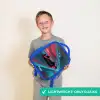 Raceauto - Baan - Neon - Verlichting Kinderrugzak - Blauw middel -sfeer1_UK