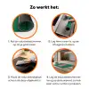 Abstract - Pink - Lijnen - Groen Inductie beschermer vinyl 3mm klein -zzzzzzz-td-werking