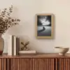 Golfbal - Wazig - Zwart Light Box met kabel (Tafellamp) klein -sfeer2