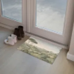 Landschap - Heuvels - Zandpad - Groen Deurmat klein -sfeer3