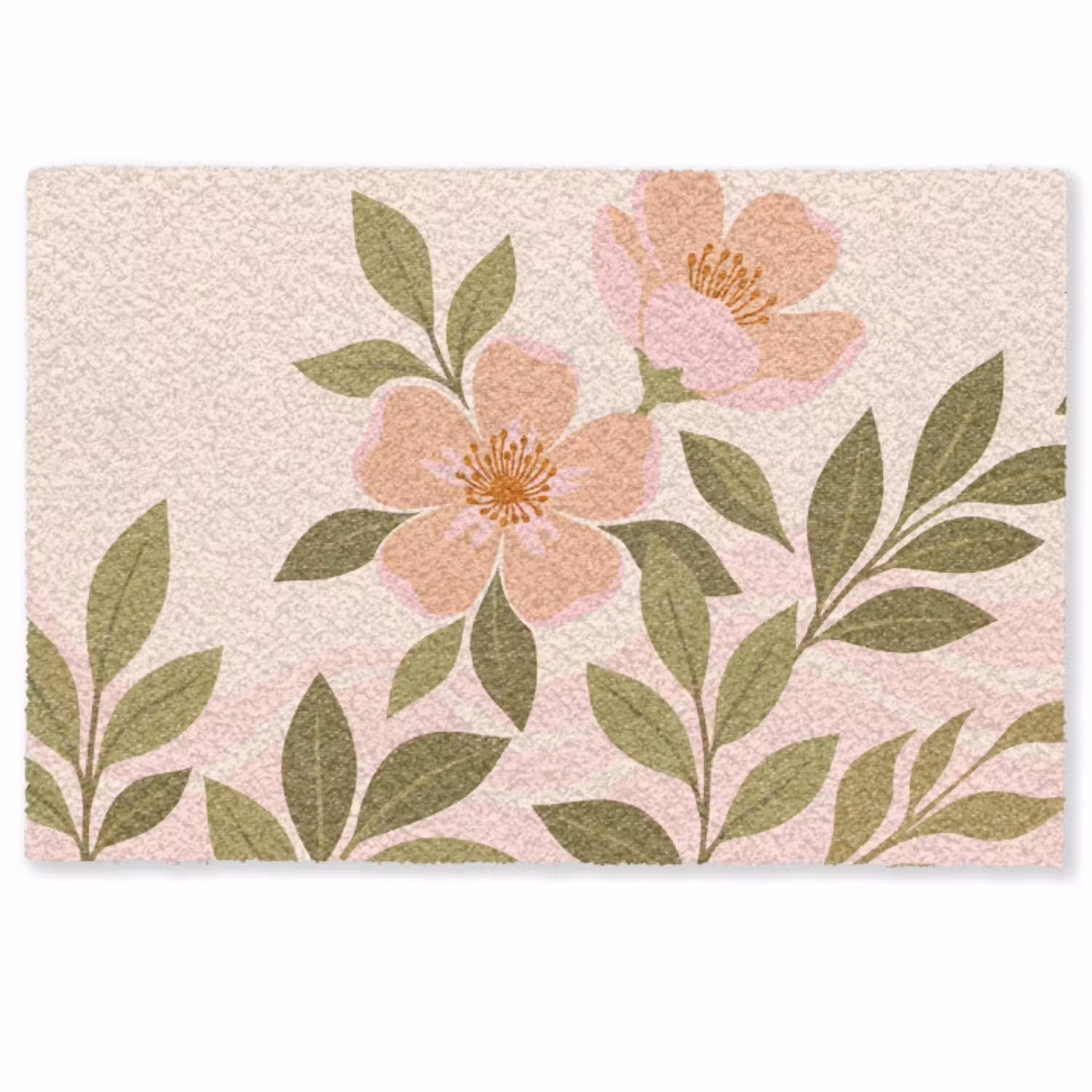 Grafisch - Bloemen - Roze Deurmat klein -zkaufland3d