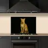 Panter - Realistisch - Bruin keuken achterwand spatscherm klein -sfeer1