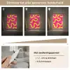 Lijn - Geel - Abstract Light Box met kabel (Tafellamp) klein -USP_dimbaarNL
