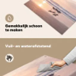 Zee - Vogels - Strand Inductie beschemer met haakjes klein -ky-schoon-nl