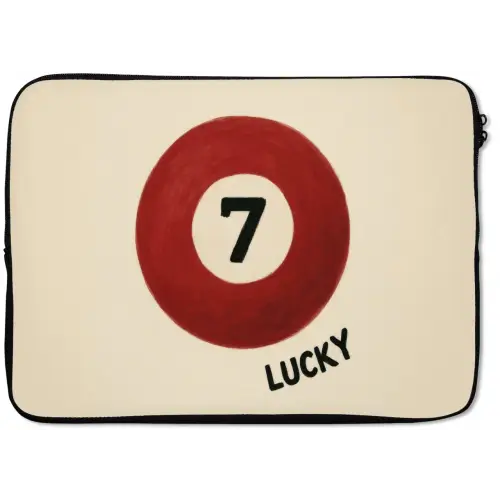Cirkel - Zeven - Lucky - Rood laptophoes neopreen klein -zkaufland3dotto