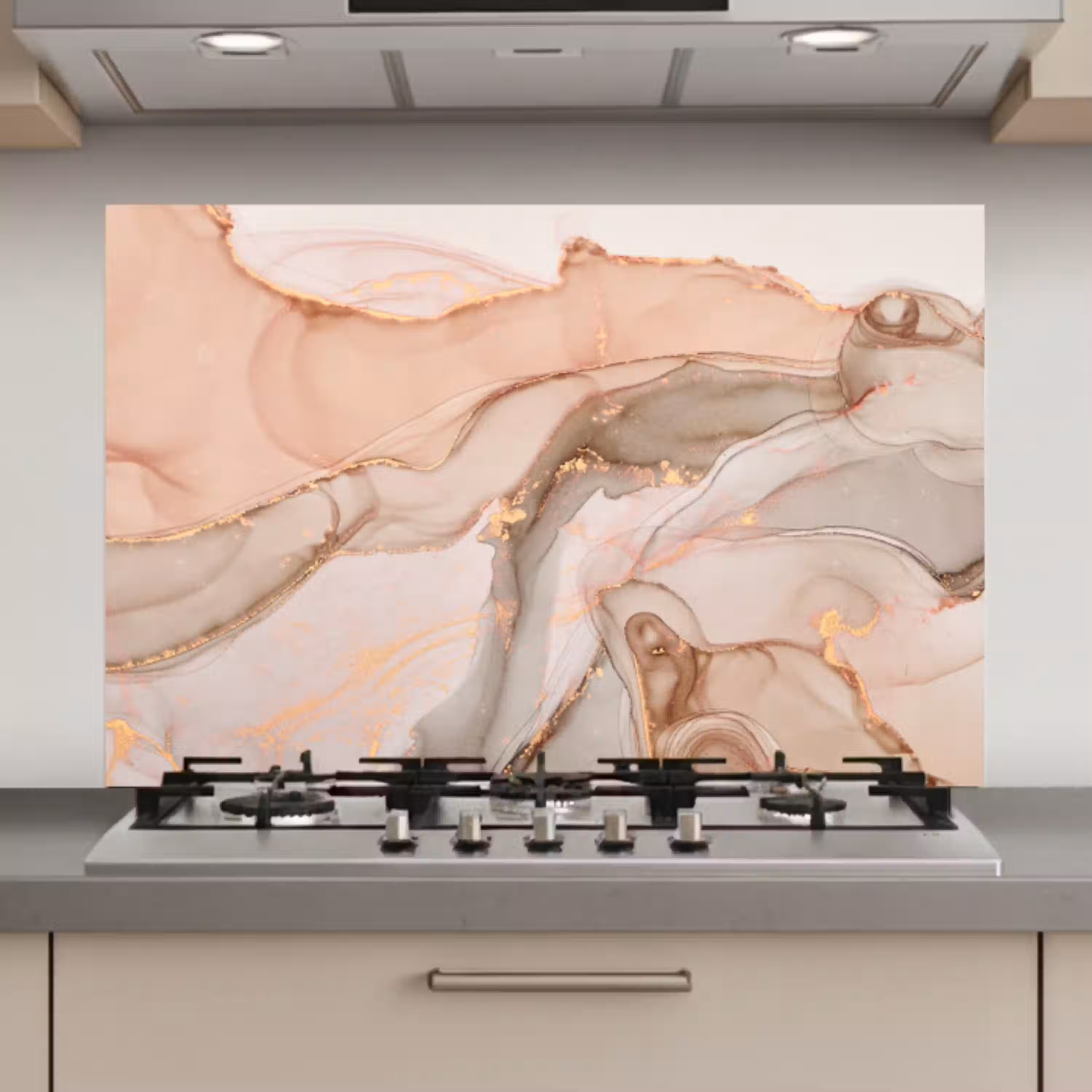 Marmer - Roze - Rosé keuken achterwand spatscherm klein -3d_website