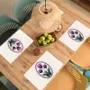 Tulpen - Paars - Lijst - Bladeren Placemat vinyl groot -zzsfeer5_Kitchenyeah-website