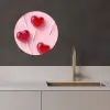 Lollies - Hartjes - Roze KitchenYeah - Keuken - Wandcirkel Forex klein -sfeer1
