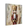 Kerst - Poppetje - Abstract aluminium wit klein -3d